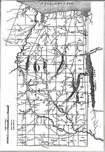 Map of Phelps and Gorham Purchase 1802–1806